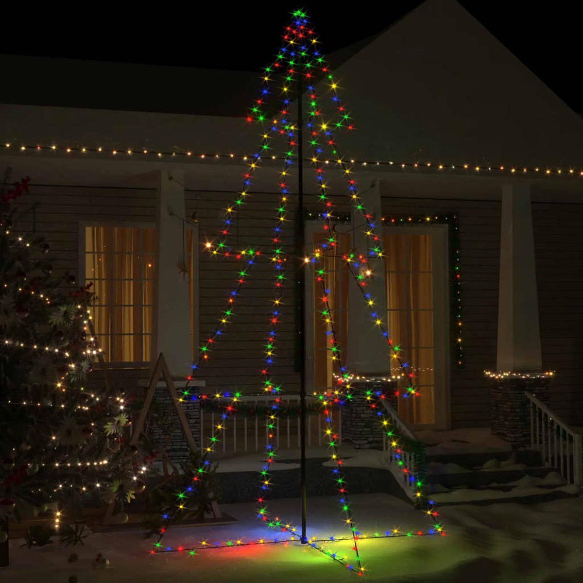 Prolenta Premium - Kegelkerstboom 360 LED's binnen en buiten 143x250 cm