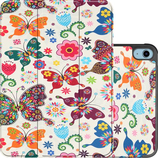 iPad 10 2022 Case Hardcover Sleeve Book Case - Papillons
