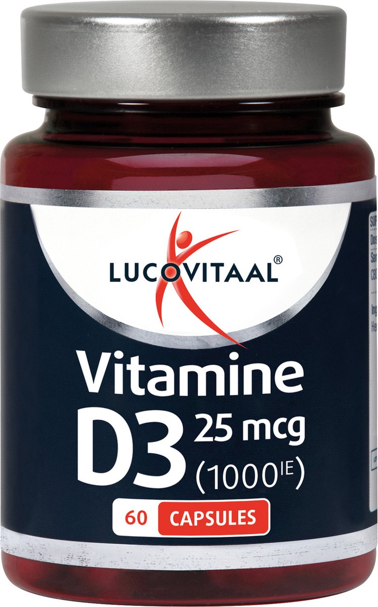 Goedkoopste Lucovitaal Vitamine D3 - 25 microgram - 60 capsules - Voedingssupplementen