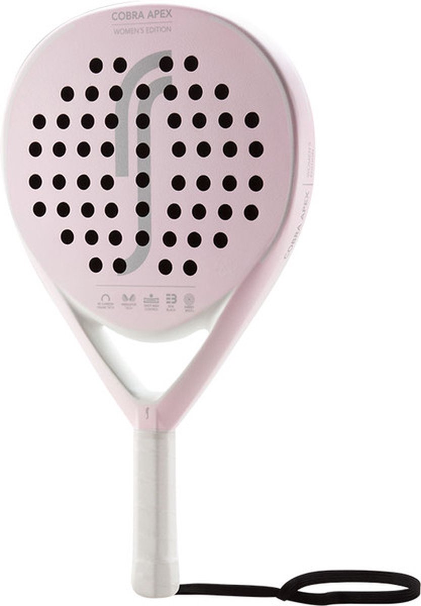 Padel Racket RS Padel Dames Cobra Apex Wit Roze Bol