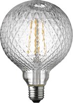 Wofi LED filament ruit Globelamp G125 E27 4W 300lm 2200K Helder Niet dimbaar Ø12.5cm