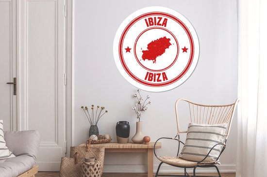 Une illustration d'un tampon d' Ibiza Wall cercle aluminium ⌀ 140 cm