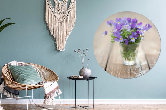 Violons dans un vase Cercle mural aluminium ⌀ 140 cm