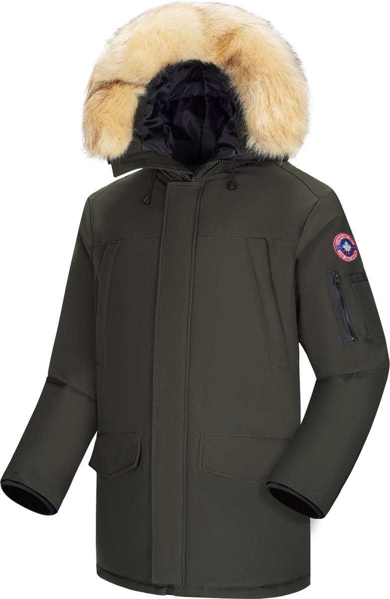 Subprime - Heren Jas winter Parka Tommy - Groen - Maat S