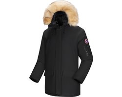 Subprime - Heren Jas winter Parka Tommy - Zwart - Maat XXL