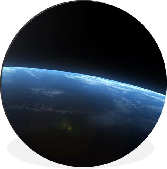 WallCircle - Wandcirkel - Muurcirkel - Aarde - Ruimte - Planeten - Aluminium - Dibond - ⌀ 90 cm - Binnen en Buiten