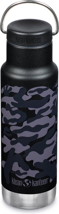 Klean Kanteen - RVS Thermosfles Classic 355ml (w/Loop Cap) - Black Camo