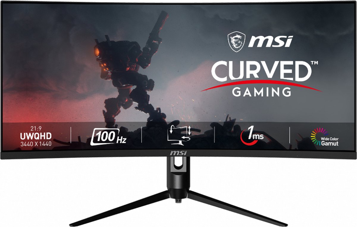 RAIDER 34 pouces Ultra Wide Gaming Monitor - 165HZ - 34 pouces - WQHD  (3440x1440) 