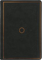 Victoria's Journals - Notebook B6 - Old Book Journal Medium - Vintage - Hardcover Rigide en Cuir Vegan Premium - 256 Pages Papier Premium (12x17 cm) ( Zwart Mat)
