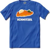 Schnitzel -  grappig verjaardag kleding cadeau - eten teksten - T-Shirt - Heren - Royal Blue - Maat S