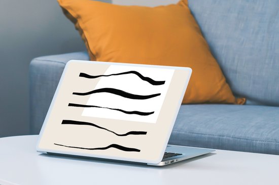 Sticker ordinateur portable - 13,3 pouces - Abstrait - Ligne - Pastel