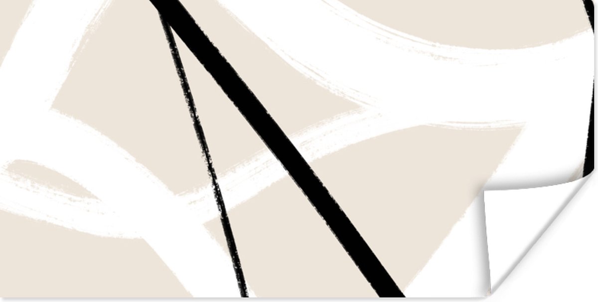 Poster Lijn - Abstract - Minimalisme - Pastel - 40x20 cm