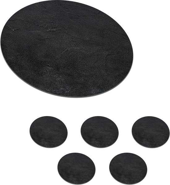 Benera Onderzetters voor glazen, bierdeksel, rond, rustiek, van olijfhout, set van 6, 9 cm, op houten stok, voor bekers, kopjes en vazen