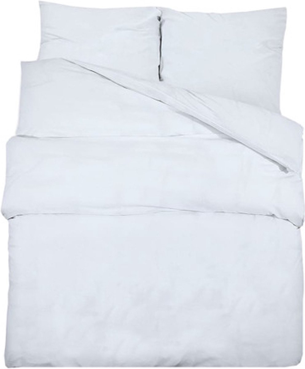 vidaXL - Dekbedovertrekset - 200x200 - cm - katoen - wit