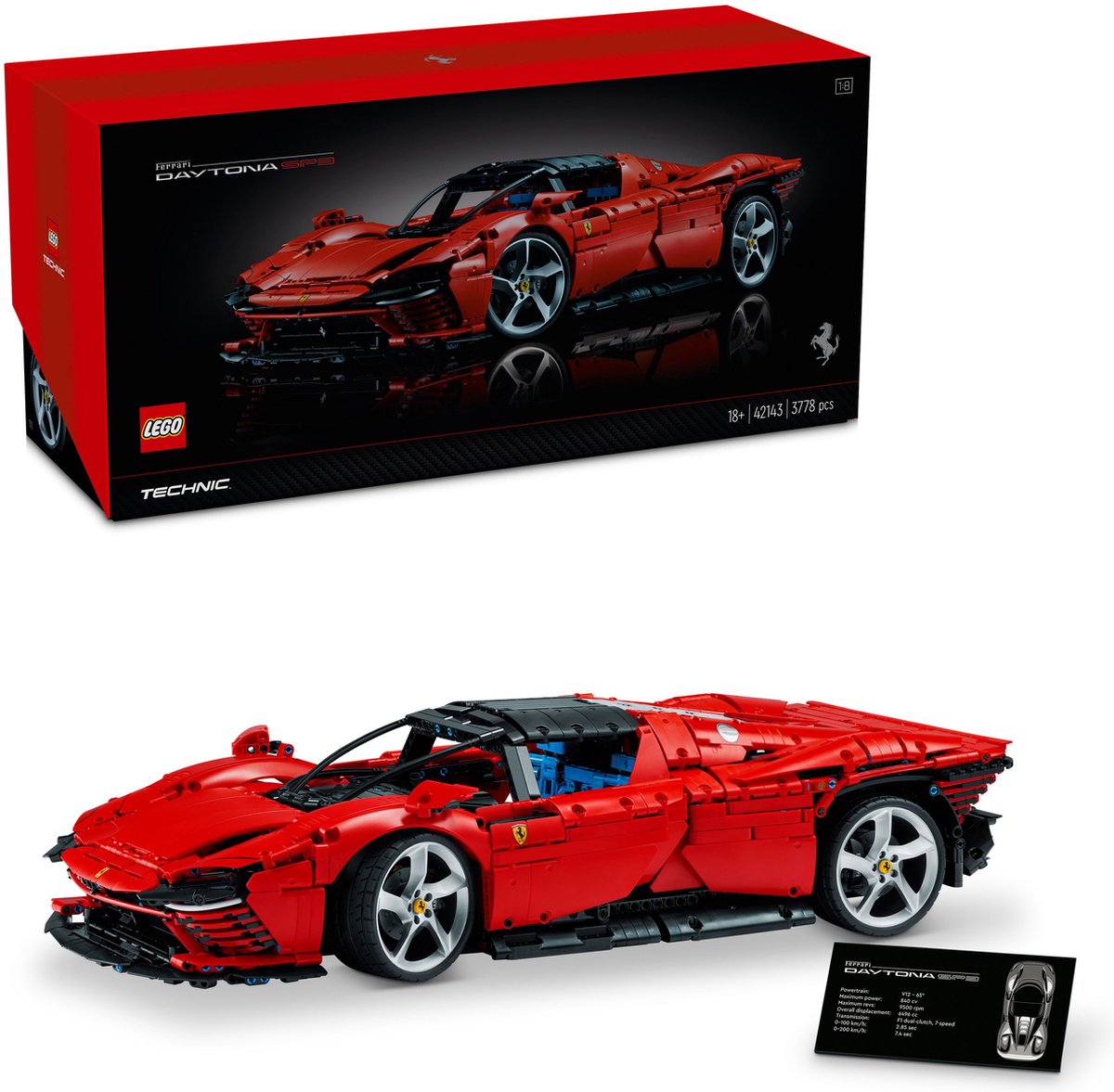 LEGO Technic Ferrari Daytona SP3 Raceauto Collectible voor Volwassenen - 42143 — afbeelding 19