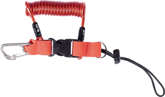 Foto: Procean duiken lanyard haak splitring koord rood