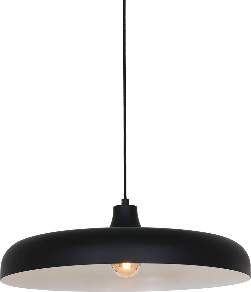 Hanglamp - Bussandri Limited - Design - Metaal - Design - E27 - L: 55cm - Voor Binnen - Woonkamer - Eetkamer - Zwart