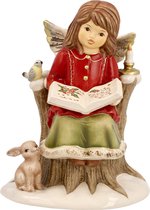 Goebel - Kerst | Decoratief beeld / figuur Engel Klein kerstverhaal | Aardewerk - 14cm