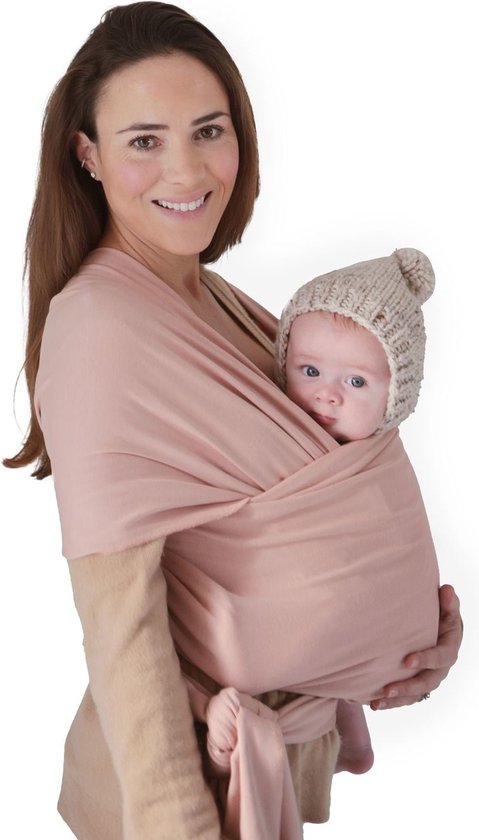 Mushie - Baby wikkeldoek - Draagdoeken en -zakken voor baby's - Blush
