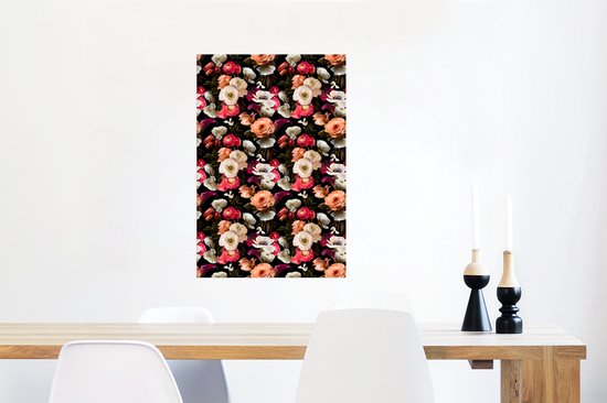 Affiche Fleurs - Motifs - Pastel - 40x60 cm