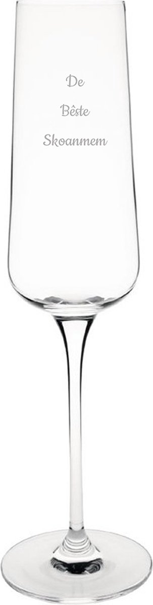 Gegraveerde Champagneglas 27cl De Bêste Skoanmem