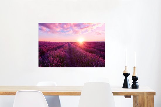 Poster Lavendel - Bloemen - Frankrijk - 60x40 cm