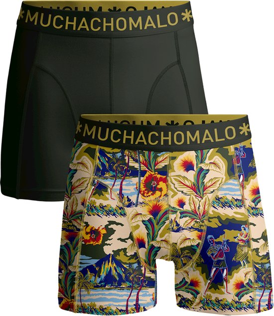Muchachomalo - Pack de 2 hommes - Boxers - Baretta Blue Hawai - Ceinture souple
