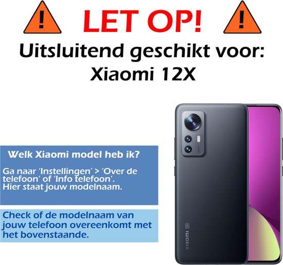 Coque Xiaomi 12X Coque Arrière en Siliconen Avec 2x Protecteur d'Ecran - Coque Xiaomi 12X Silicone - Transparente