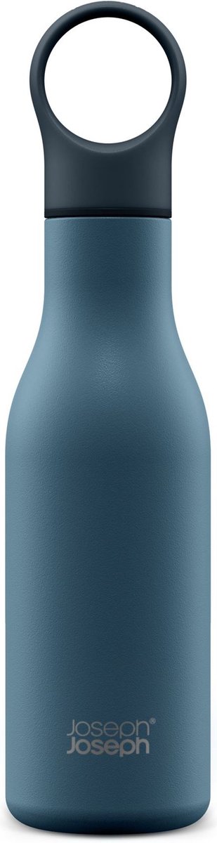 Joseph Joseph - Loop Drinkfles VacuĂĽm Dubbelwandig 500 ml - Roestvast Staal - Blauw