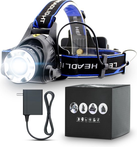 Sworks Hoofdlamp - Looplamp - Werklamp - Led Oplaadbaar - 230V - 8000 Lumen  | bol