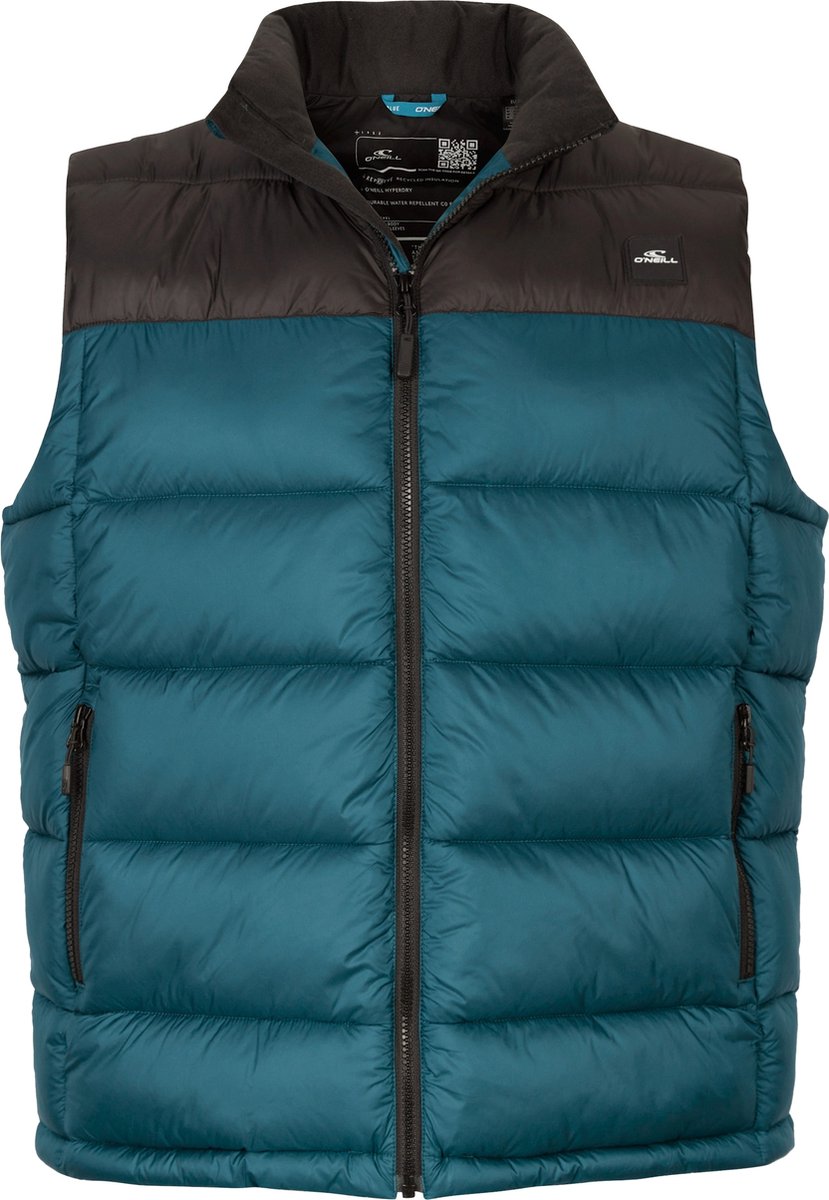 O’Neill Jas Men O’RIGINALS PUFFER BODYWARMER 50% Recycled Polyester 50% Polyester Diep Groenblauw Kleurblok