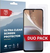 Rosso Screen Protector Ultra Clear Duo Pack Geschikt voor Motorola Moto G32 | TPU Folie | Case Friendly | 2 Stuks