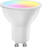 LED Spot - Smart LED - Igia Lexus - 4.9W - GU10 Fitting - Slimme LED - Wifi LED + Bluetooth - RGB + Aanpasbare Kleur - Mat Wit - Kunststof