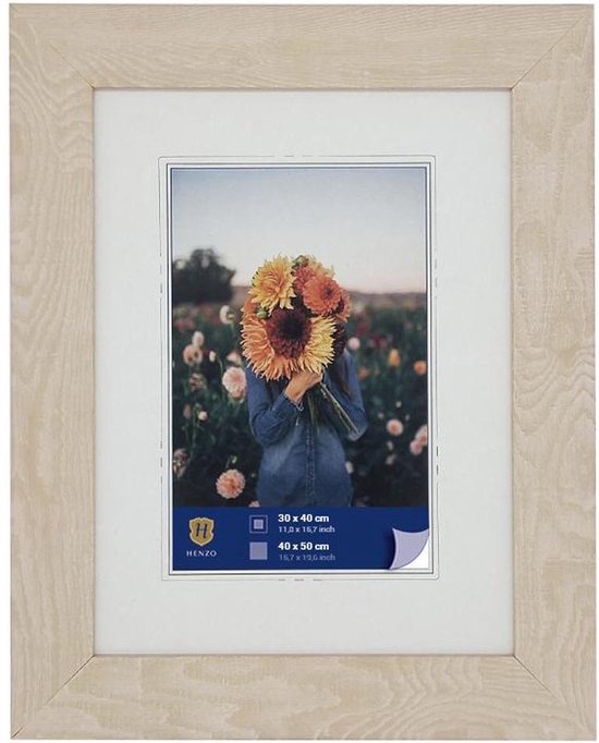 Cadre photo - Henzo - Dahlia - Format photo 40x50 cm - Wit