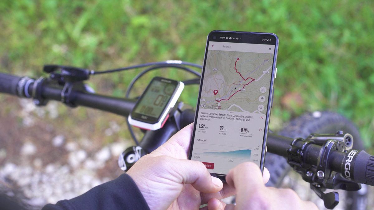 Fietscomputer GPS Sigma ROX 2.0 met standaard stuurhouder - wit