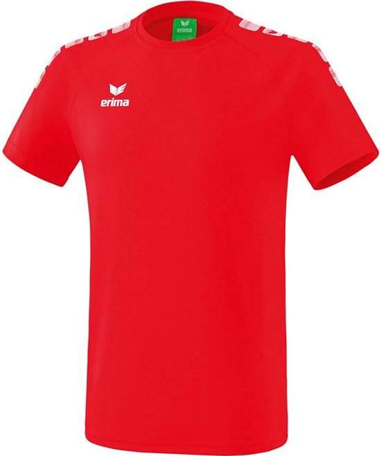 Erima Essential 5-C T-Shirt Rood-Wit Maat 3XL