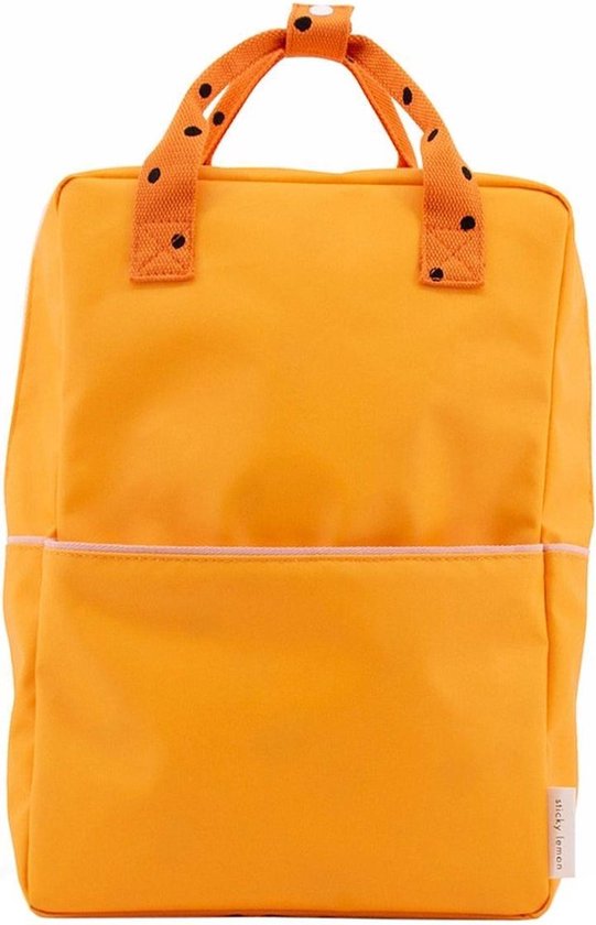 Grand sac à dos taches de rousseur - Sticky Lemon jaune ensoleillé + orange carotte + rose bonbon - Sac à dos - Oranje