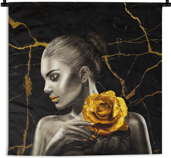 gothic behang schedel bedrukt tapijt muur opknoping banner indoor wandtapijten muur kunst decor voor slaapkamer woonkamer decor - 60 x 129,5 cm