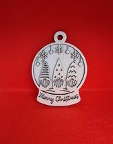 Kersthanger Gnoom hout [kerst][ornament][Gnoom]