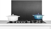 Spatscherm keuken 70x50 cm - Kookplaat achterwand Leer - Lederlook - Industrieel - Muurbeschermer - Spatwand fornuis - Hoogwaardig aluminium