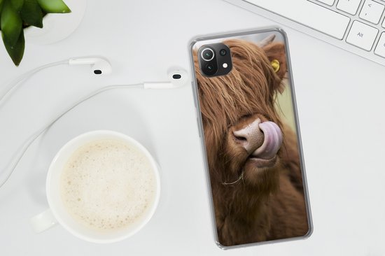 Étui Xiaomi 11T - Scottish Highlander - Marron - Animaux - Étui de téléphone en Siliconen