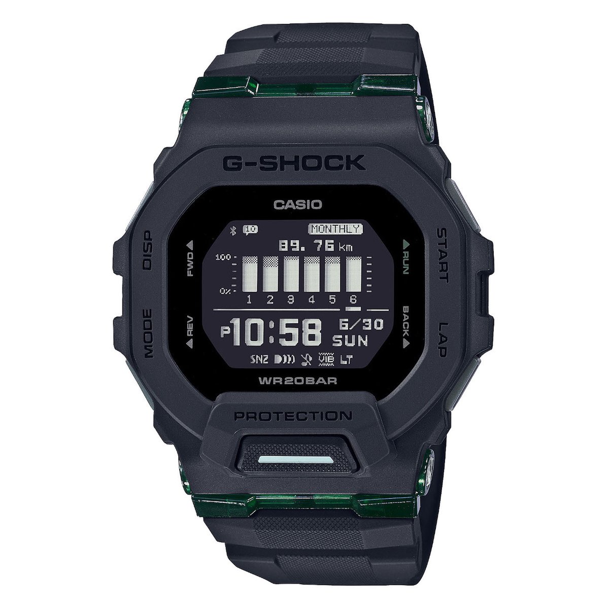 G-Shock GBD-200UU-1ER Herenhorloge 46 mm - Zwart