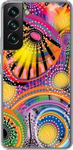 Geschikt voor Samsung Galaxy S22 Plus hoesje - Vormen - Kunst - Patronen - Psychedelisch - Siliconen Telefoonhoesje