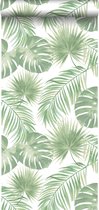 Papier peint ESTAhome feuilles tropicales vert menthe - 139012 - 0,53 x 10,05 m