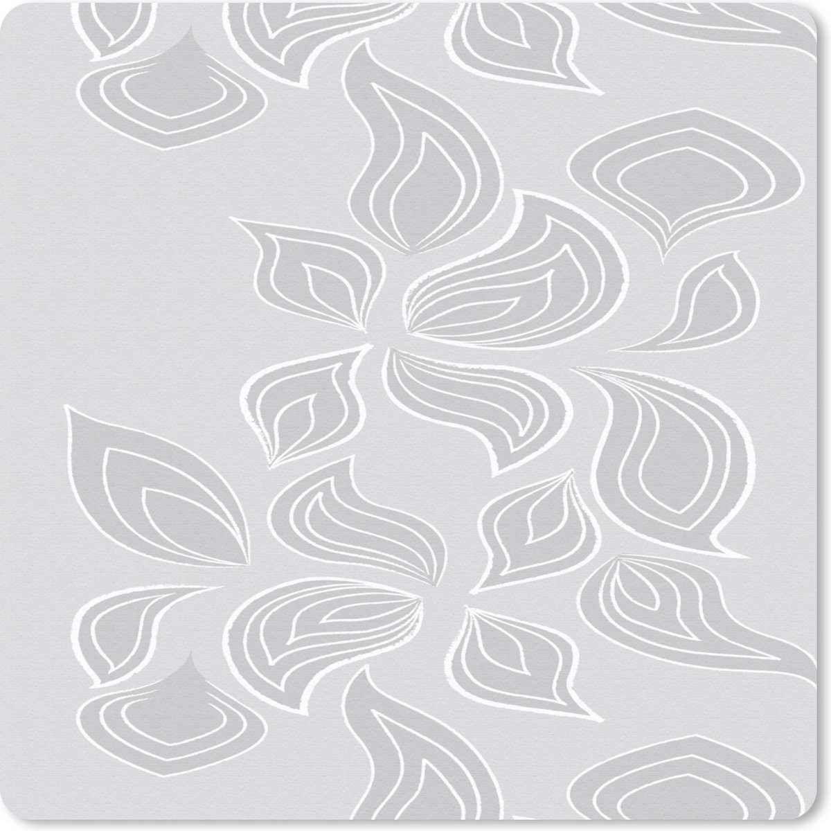 Muismat Klein - Contour - Patronen - Bladeren - 20x20 cm