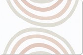 Muismat - Mousepad - Regenboog - Design - Pastel - 27x18 cm - Muismatten