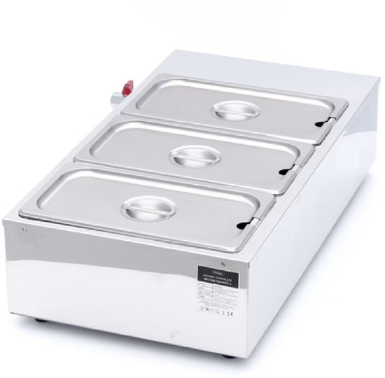 Chocoladesmelter - 3 x 1/3 GN 10 cm van Maxima — afbeelding 5