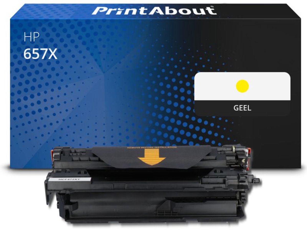 PrintAbout Huismerk HP 657X (CF472X) Toner Geel Hoge capaciteit