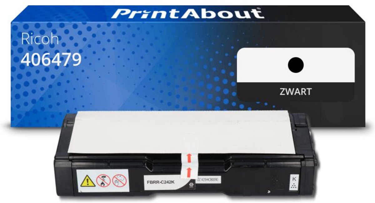 PrintAbout - Alternatief voor de Ricoh 406479 / zwart