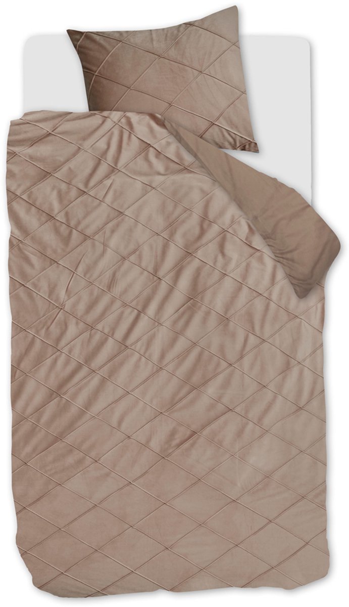 Rivièra Maison - Diamond dekbedovertrek - Eenpersoons - 140x200/220 cm - Zand